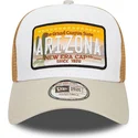 new-era-a-frame-patch-arizona-braune-trucker-kappe