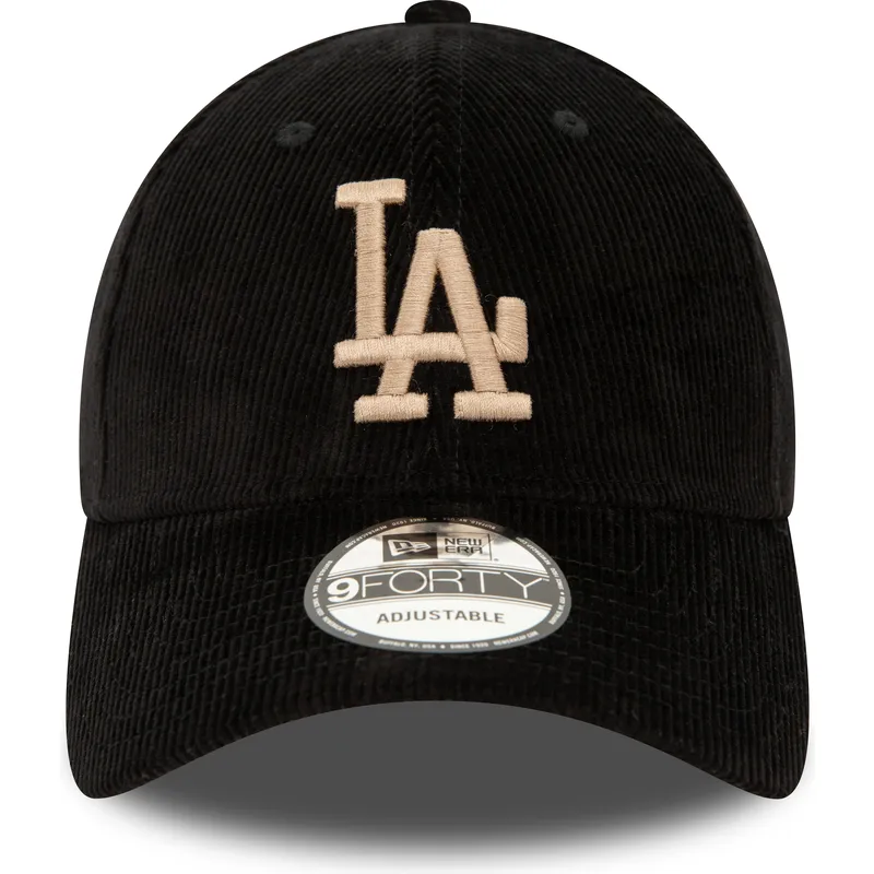 cepice-zaoblena-cerna-nastavitelny-9forty-cord-los-angeles-dodgers-mlb-new-era