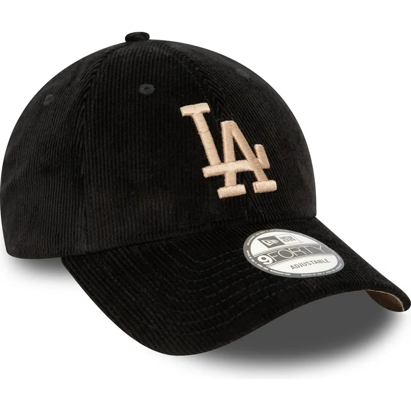 cepice-zaoblena-cerna-nastavitelny-9forty-cord-los-angeles-dodgers-mlb-new-era