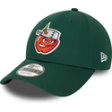verstellbare-grune-9forty-kappe-mit-gebogenem-schirm-der-minor-league-fort-wayne-tincaps-milb-von-new-era