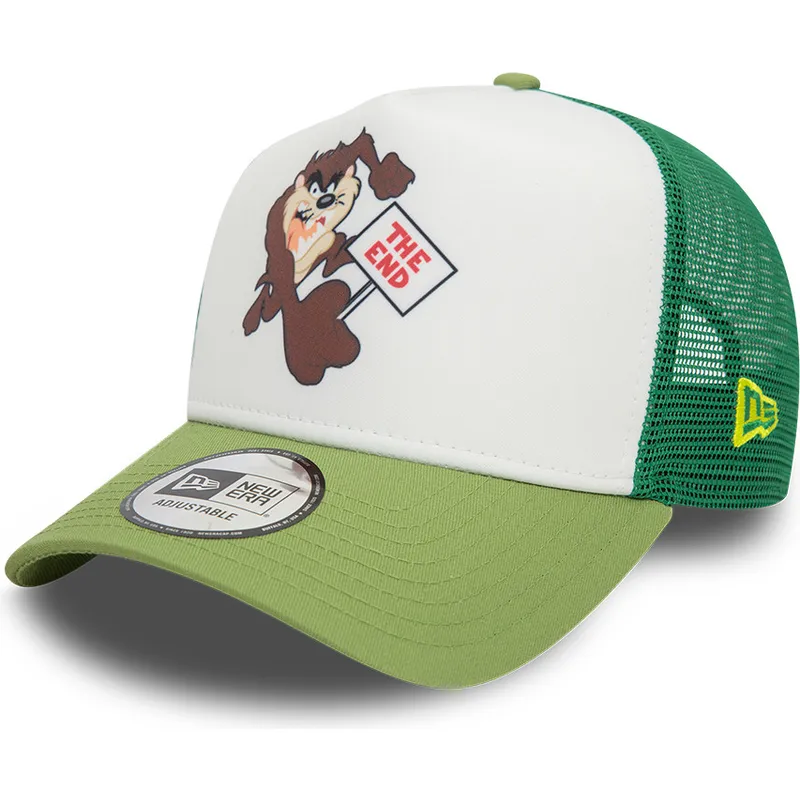 cepice-zaoblena-zelena-snapback-a-frame-frame-character-tasmania-looney-tunes-new-era