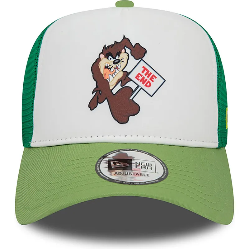 cepice-zaoblena-zelena-snapback-a-frame-frame-character-tasmania-looney-tunes-new-era