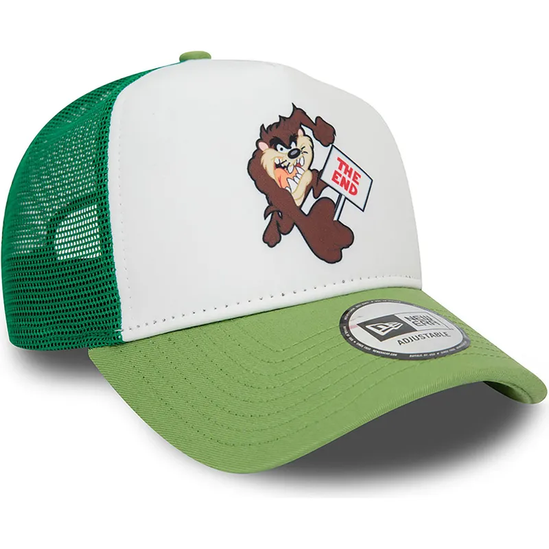 cepice-zaoblena-zelena-snapback-a-frame-frame-character-tasmania-looney-tunes-new-era