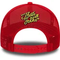 new-era-daffy-duck-and-porky-pig-a-frame-character-looney-tunes-white-and-red-trucker-hat