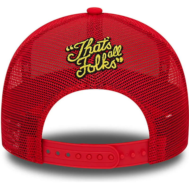cepice-zaoblena-cervena-snapback-a-frame-character-pato-lucas-y-porky-pig-looney-tunes-new-era