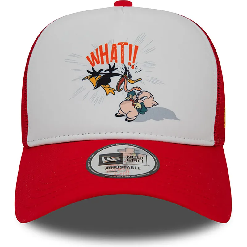 cepice-zaoblena-cervena-snapback-a-frame-character-pato-lucas-y-porky-pig-looney-tunes-new-era