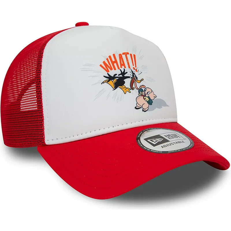 cepice-zaoblena-cervena-snapback-a-frame-character-pato-lucas-y-porky-pig-looney-tunes-new-era