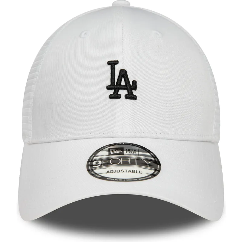 weisse-verstellbare-9forty-home-field-trucker-cap-der-los-angeles-dodgers-mlb-von-new-era