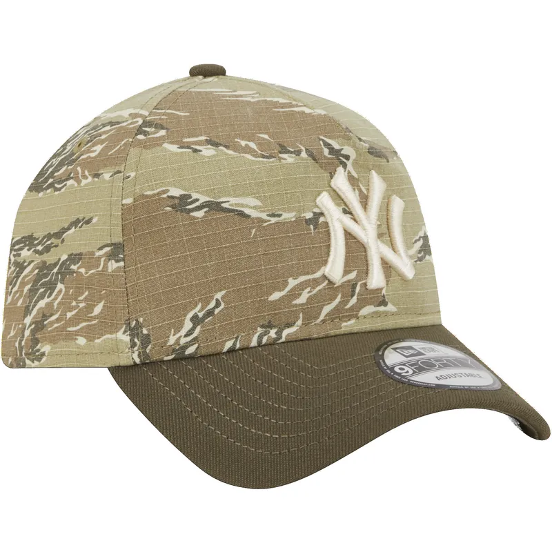 gebogene-kappe-camouflage-snapback-9forty-a-frame-two-tone-tiger-der-new-york-yankees-mlb-von-new-era