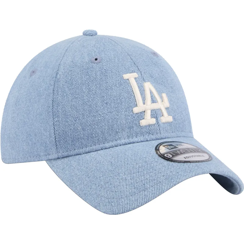 cepice-zaoblena-modra-nastavitelny-9twenty-washed-denim-los-angeles-dodgers-mlb-new-era