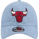 cepice-zaoblena-modra-nastavitelny-pasek-9twenty-washed-denim-chicago-bulls-nba-new-era