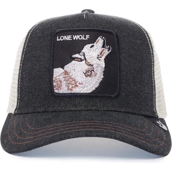 Čepice zaoblená žádné zvíře černá snapback lobo The Lone Wolf The Farm The Farm de Goorin Bros.