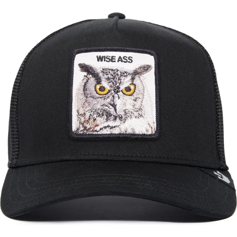 cepice-zaoblena-cerna-snapback-wise-ass-owl-the-farm-premium-the-farm-goorin-bros