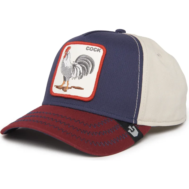cepice-zaoblena-vicebarevna-snapback-cock-all-american-rooster-100-the-farm-all-over-canvas-the-farm-goorin-bros