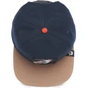 marineblaue-und-braune-snapback-flatcap-lone-wolf-one-pack-the-farm-flats-von-goorin-bros