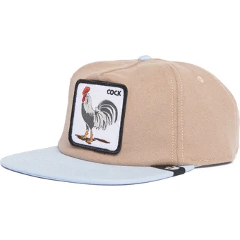 Čepice rovná hnědá snapback Cock Free Range The Farm Flats The Farm Goorin Bros.