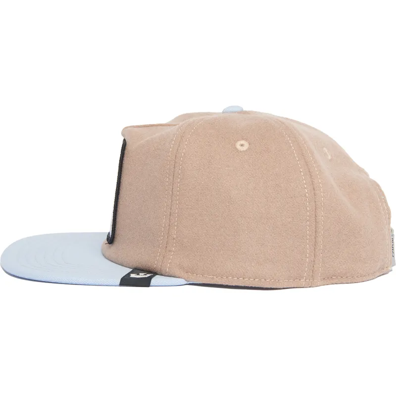 cepice-rovna-hneda-snapback-cock-free-range-the-farm-flats-the-farm-goorin-bros