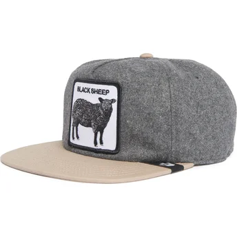 Čepice rovná šedá snapback marrón Black Sheep Flock Mountain The Farm Flats The Farm Goorin Bros.