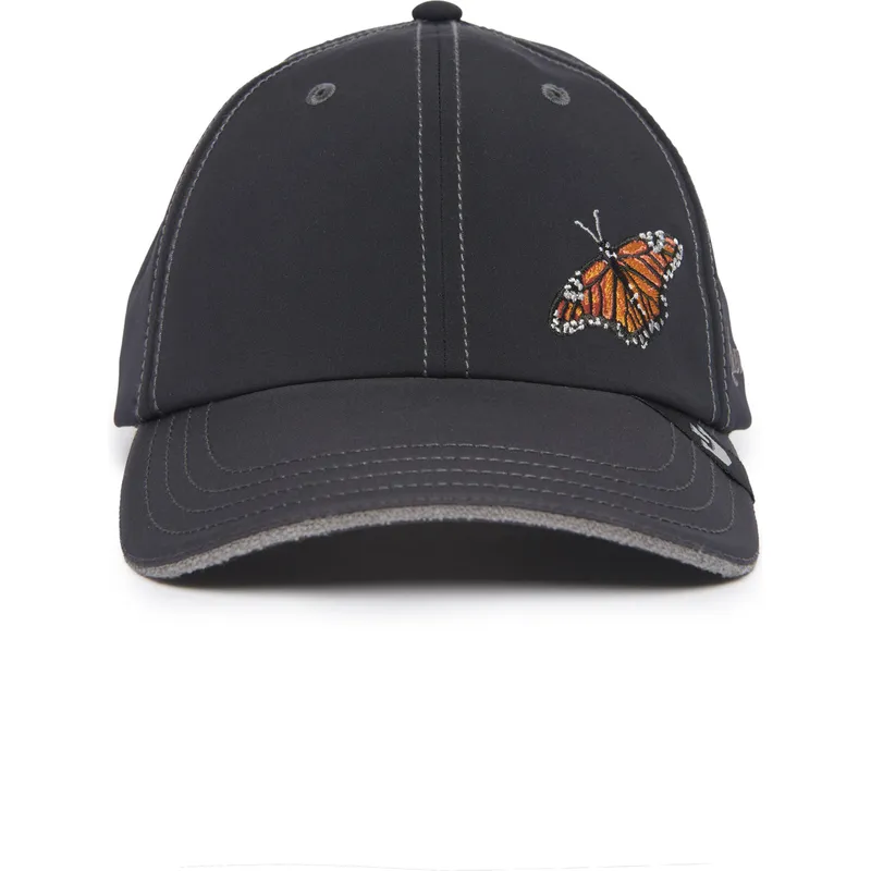 svart-justerbar-bojd-keps-med-fjaril-long-live-the-queen-the-farm-lady-balls-av-goorin-bros