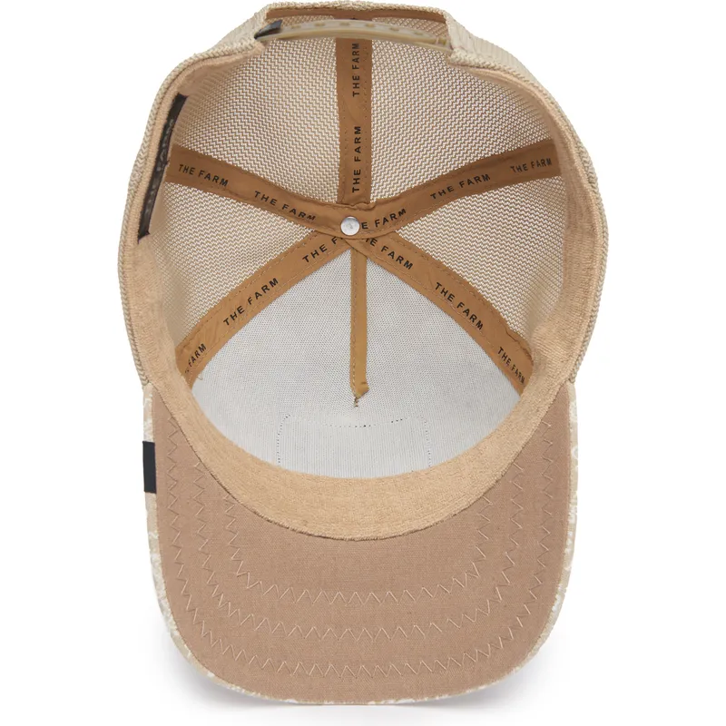 cepice-zaoblena-zadne-zvire-bezova-snapback-lobo-lone-wolf-sign-o-the-times-the-farm-paisley-the-farm-de-goorin-bros