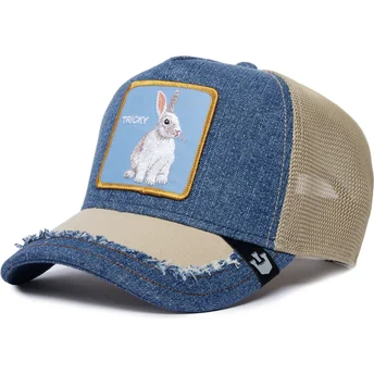 Čepice zaoblená modrá snapback Tricky Silky Rabbit The Farm Silky Roots The Farm Goorin Bros.