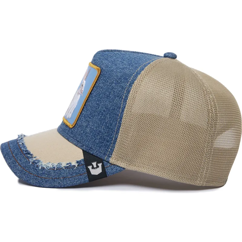 cepice-zaoblena-modra-snapback-tricky-silky-rabbit-the-farm-silky-roots-the-farm-goorin-bros