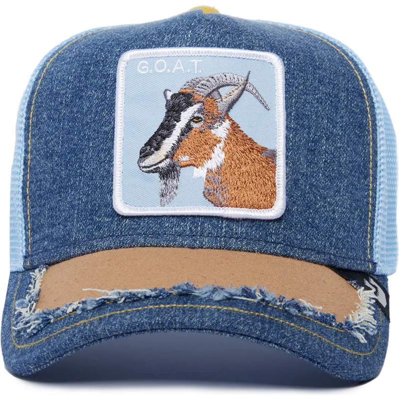trucker-cap-blau-ziege-goat-silky-goat-the-farm-silky-roots-von-goorin-bros