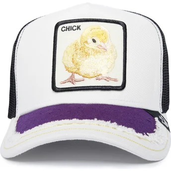 Čepice zaoblená bílá snapback Silky Chick The Farm Silky Roots The Farm Goorin Bros.