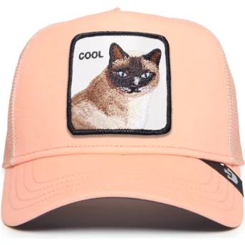 Truckerkeps rosa katt Cool Cat The Farm Premium från Goorin Bros.