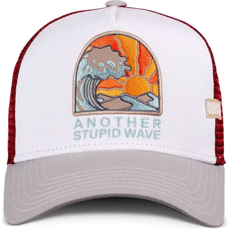weisse-rote-und-graue-trucker-kappe-stupid-wave-hft-von-coastal