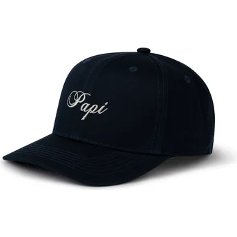 Snapback marinblå böjd keps Papi de Pica Pica
