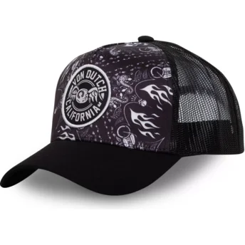 Čepice zaoblená žádné zvíře černá snapback BAN CT Von Dutch