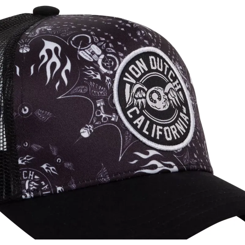 cepice-zaoblena-zadne-zvire-cerna-snapback-ban-ct-von-dutch
