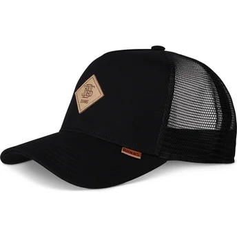 Čepice zaoblená černá snapback HFT Cotton Knit Djinns