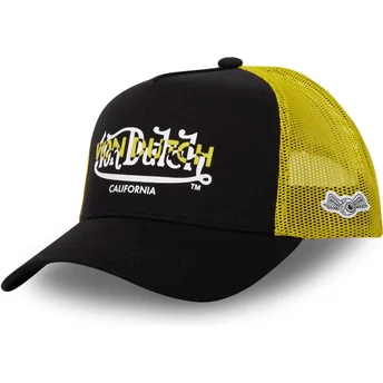 Schwarze und gelbe Trucker-Kappe BLA CT von Von Dutch
