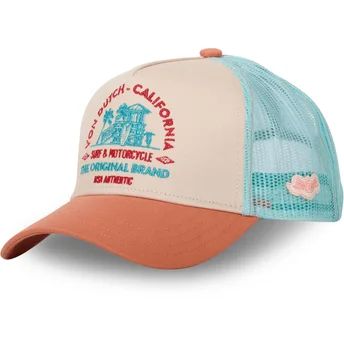 Cap zaoblená brown snapback Von Dutch