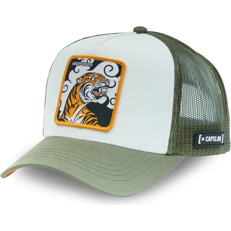 capslab-angry-tiger-cl4-tig-beasts-white-and-green-trucker-hat