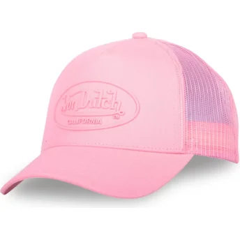 Čepice zaoblená růžová snapback LOG03 Von Dutch