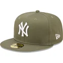 59fifty-league-essential-new-york-yankees-mlb-grune-flat-cap-von-new-era