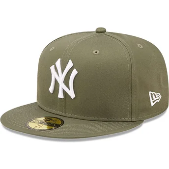 Grön platt keps justerad 59FIFTY League Essential från New York Yankees MLB av New Era