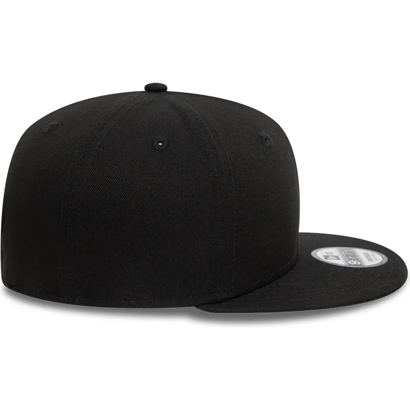 schwarze-flache-snapback-kappe-9fifty-cotton-von-new-era