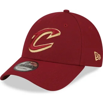 Cap zaoblená red adjustable strap 9FORTY The League Cleveland Cavaliers NBA New Era