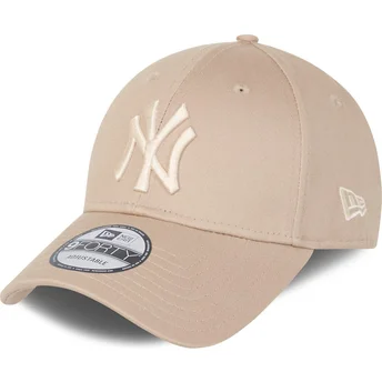 Čepice zaoblená béžová nastavitelný 9FORTY League Essential New York Yankees MLB New Era
