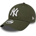 cepice-zaoblena-zelena-nastavitelny-pasek-9forty-league-essential-new-york-yankees-mlb-new-era
