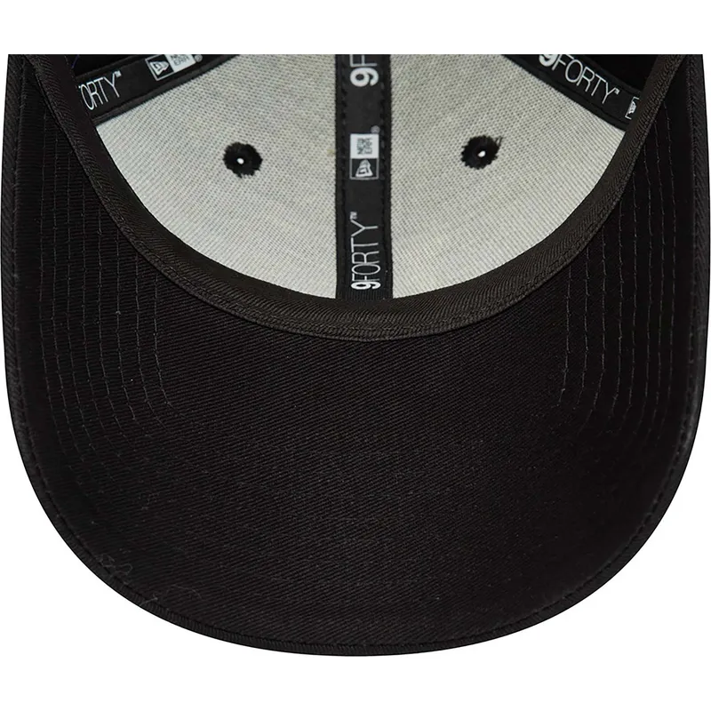 schwarze-verstellbare-curved-cap-9forty-repreve-league-essential-der-los-angeles-dodgers-mlb-von-new-era