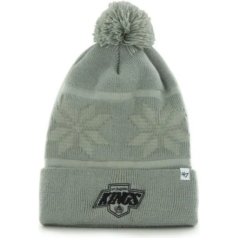 los-angeles-kings-nhl-graue-mutze-mit-bommel-von-47-brand