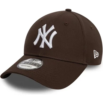 Čepice zaoblená hnědá nastavitelný 9FORTY League Essential New York Yankees MLB New Era