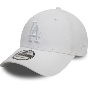 Cap zaoblená white adjustable strap 9FORTY League Essential Los Angeles Dodgers MLB New Era