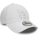 cepice-zaoblena-bila-nastavitelny-pasek-9forty-league-essential-los-angeles-dodgers-mlb-new-era