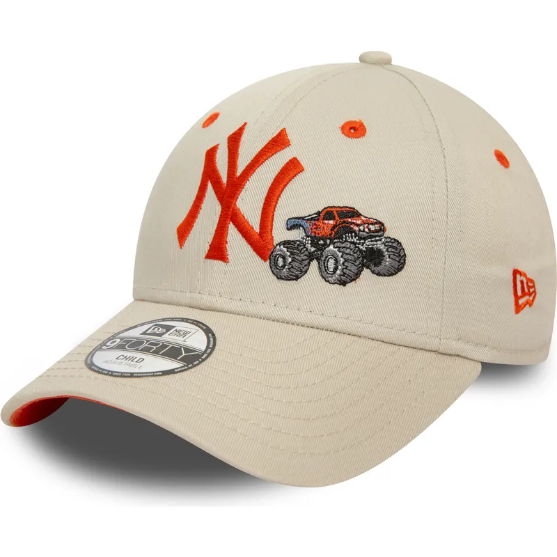 cepice-zaoblena-bezova-nastavitelny-pro-deti-9forty-graphic-monster-truck-new-york-yankees-mlb-new-era